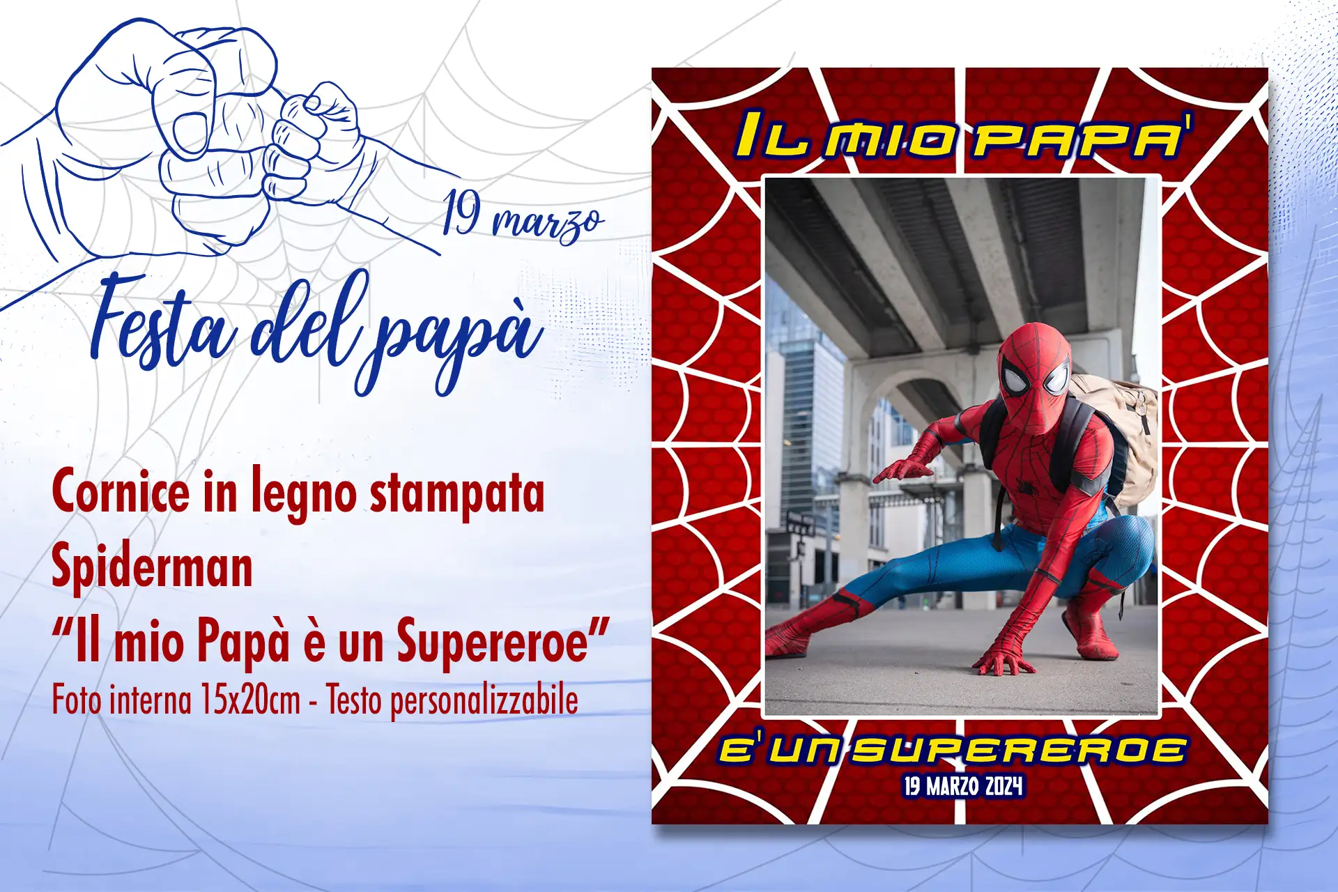 festa-del-papa-cornice-stampata-spiderman-mercatino-fotografia-ostia-roma