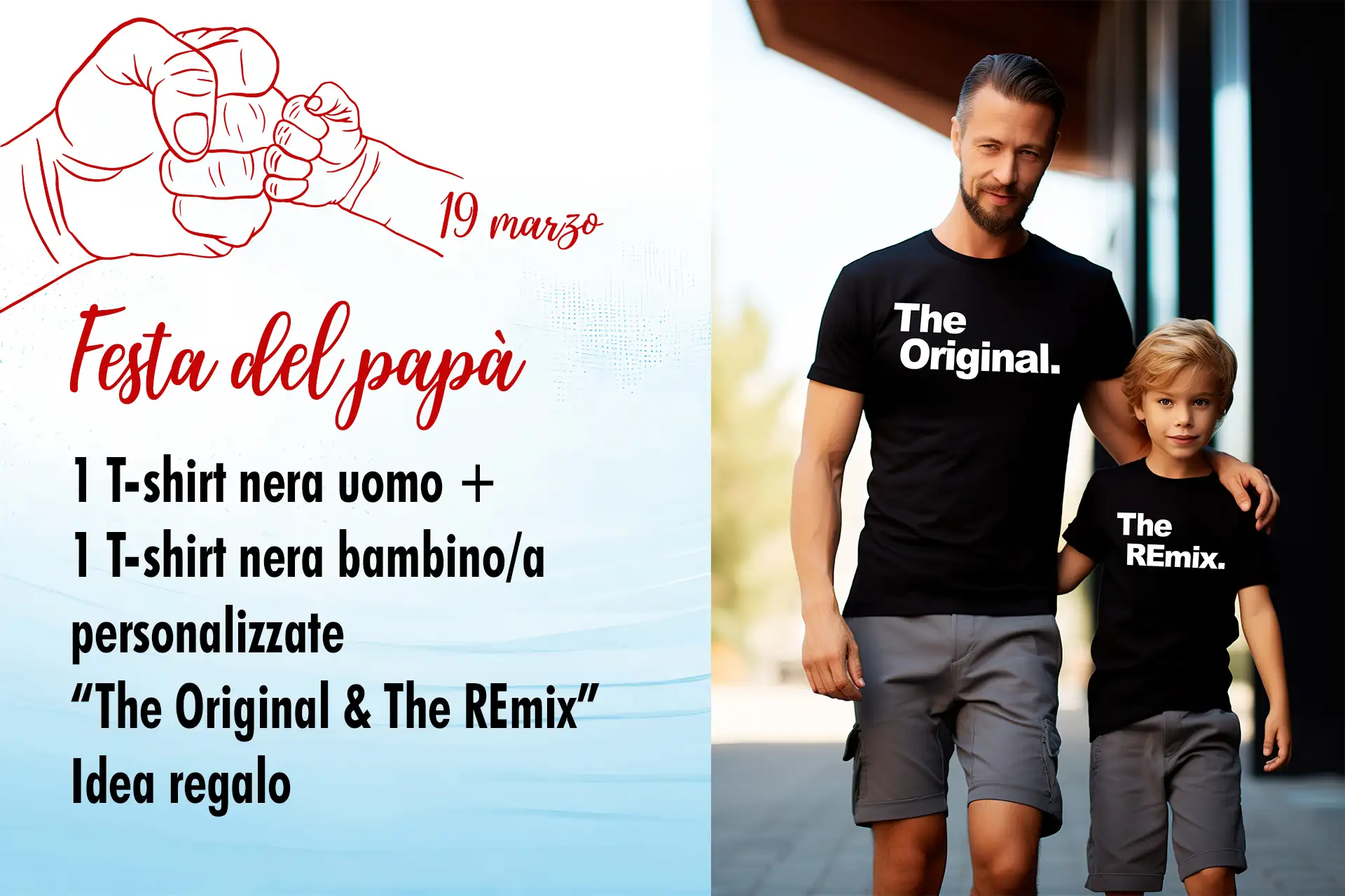 tshirt-papa-e-figlio-original-remix-festa-papa-2024-mercatino-fotografia-ostia-roma