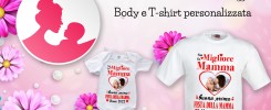 T-shirt body personalizzato prima Festa della Mamma