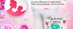 Cuscino Festa della Mamma 2022 Cuscino personalizzato sul retro con la vostra foto, ottima idea regalo per la Festa della Mamma